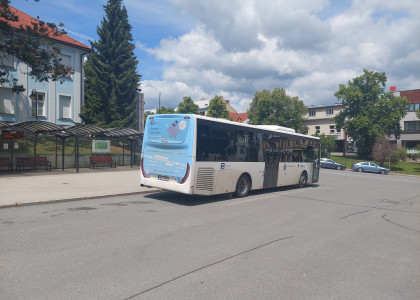 Dočasné přemístění autobusového nádraží ve Valašských Kloboukách